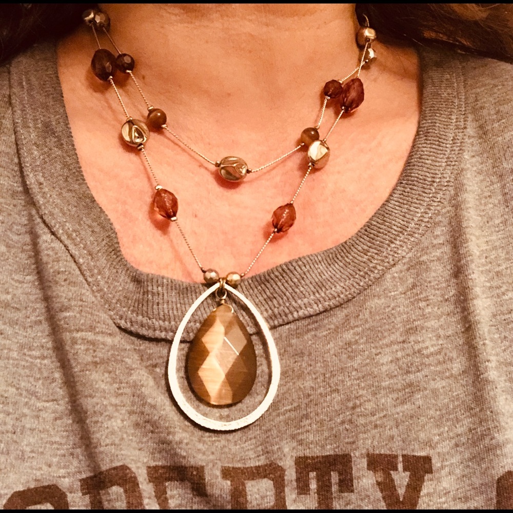 💛 5/$20 or FREE?! Read how- Tigers eye necklace